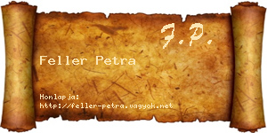 Feller Petra névjegykártya