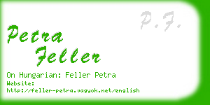 petra feller business card